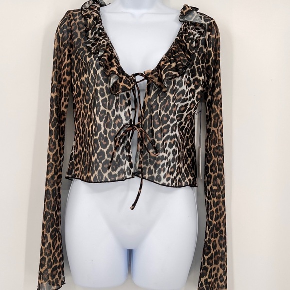 MAJORELLE Skylar Top in Brown Size Medium NWT - Picture 3 of 11